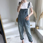 オーバーオール サロペット デニム レディース 女性 ロングパンツ 9分丈 オールインワン 大きいサイズ つなぎ ブルー ジーンズ 定番 胸ポケット カジュル 無地 シンプル 肩紐調節可能 アウトドア 着回し おしゃれ 普段着 着替え 婦人 XS S M Ｌ XL 2XL