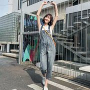オーバーオール サロペット デニム レディース 女性 ロングパンツ 9分丈 オールインワン 大きいサイズ つなぎ ブルー ジーンズ 定番 胸ポケット カジュル 無地 シンプル 肩紐調節可能 アウトドア 着回し おしゃれ 普段着 着替え 婦人 XS S M Ｌ XL 2XL