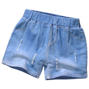 ショートパンツ キッズ 女の子 短パン ショーパン ハーフパンツ ショート丈 ウエストゴム デニムパンツ かわいい おしゃれ シンプル カジュアル