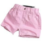 ショートパンツ キッズ 女の子 短パン ショーパン ハーフパンツ ショート丈 ウエストゴム デニムパンツ かわいい おしゃれ シンプル カジュアル
