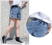 ショートパンツ キッズ 女の子 短パン ショーパン ハーフパンツ ショート丈 ウエストゴム デニムパンツ かわいい おしゃれ シンプル カジュアル