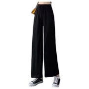 ロングパンツ ワイドパンツ レディース 女性 ボトムス ウエストゴム ウエスト紐 ハイウエスト 無地 単色 シンプル ゆったり 大きいサイズあり お洒落 お出かけ 普段使い デイリー カジュアル きれいめ ルームウェア 着回し 合わせやすい 婦人服