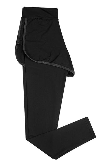ショートパンツ ロングパンツ レギンス付きパンツ 単品 レディース ボトムス 【ロング】ブラック バリエーション画像