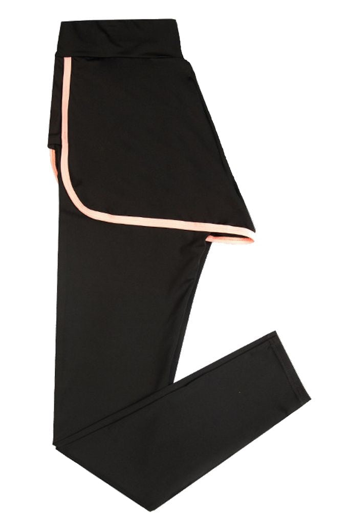 ショートパンツ ロングパンツ レギンス付きパンツ 単品 レディース ボトムス 【ロング】オレンジ バリエーション画像