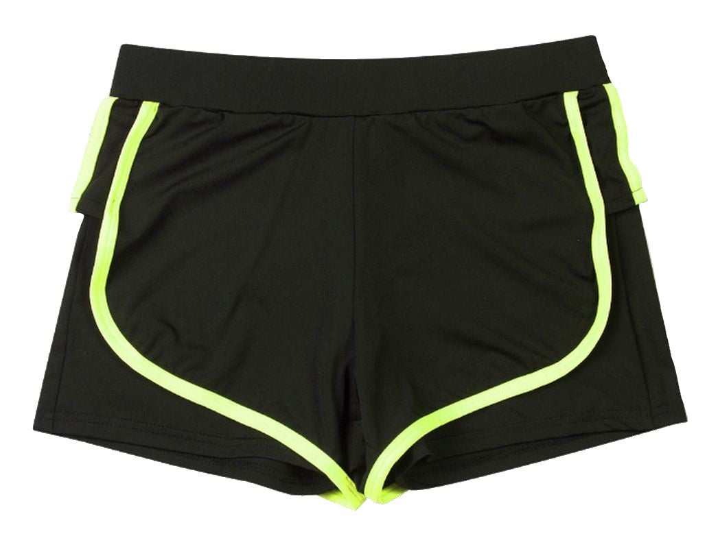 ショートパンツ ロングパンツ レギンス付きパンツ 単品 レディース ボトムス 【ショート】グリーン バリエーション画像