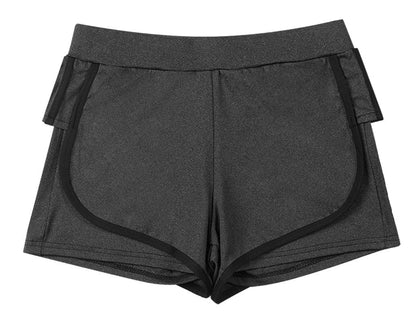 ショートパンツ ロングパンツ レギンス付きパンツ 単品 レディース ボトムス 【ショート】グレー バリエーション画像