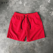 ショートパンツ ハーフパンツ 水陸両用 メンズ 男性用 ボトムス 海パン 短パン サーフパンツ 無地 大きいサイズ ポケット付き シンプル おしゃれ カジュアル ゆったり 普段着 デイリー 海水浴 プール カラバリ豊富 ホワイト ブラック グレー ブルー ネイビー レッド 黒 白 青 赤