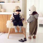 オーバーオール サロペット 子供服 キッズ ベビー ジュニア 男の子 女の子 ボトムス 長ズボン ロングパンツ コーデュロイ 無地 ゆったり ポケット 可愛い おしゃれ カジュアル シンプル つなぎ おでかけ