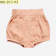 ブルマパンツ ショートパンツ 子供 ベビー キッズ オーバーパンツ 赤ちゃん 女の子 男の子 ボトムス 半ズボン 短パン ドット柄 水玉模様 カジュアル お洒落 可愛い お出かけ 普段使い 外出 室内 ベビーパンツ ベビーウェア 子供服 こども服 男児 女児 出産祝い 贈り物 プレゼント ギフト ストライプ 柄物 単色