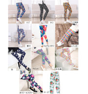 レギンス スパッツ 猫 蝶 花柄 フラワー キッズ ジュニア ボトムス ストレッチパンツ 女の子 女児 おしゃれ かわいい