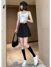 キュロット ショートパンツ キュロットパンツ レディース 女性 婦人服 ボトムス プリーツ ハーフパンツ プリーツスカート風 無地 単色 シンプル おしゃれ かわいい 大きいサイズ ブラック 黒  女の子 ガーリー 着回し 20代 10代 春 秋 夏 冬 30代 40代