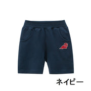 ハーフパンツ ボトムス キッズ 子供用 男の子 半ズボン 短パン スウェット かわいい 無地 春夏 ダンス スポーツ ブルー