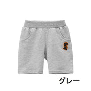 ハーフパンツ ボトムス キッズ 子供用 男の子 半ズボン 短パン スウェット かわいい 無地 春夏 ダンス スポーツ ブルー