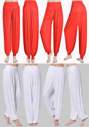 ヨガパンツ レディース ヨガウェア ハーレムパンツ サルエル ロング 10分丈 7分丈 無地 ピラティス フィットネス ダンス ルームウェア ゆったり スポーツ エクササイズ 部屋着 アラジン 長ズボン おしゃれ かわいい シンプル カジュアル ウエストゴム 裾ゴム 女性 ブラック パープル ローズ レッド ホワイト グレー ブルー グリーン