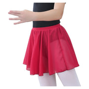 バレエスカート 巻きスカート プルオンスカート ダンス衣装 キッズ ジュニア 子供 女の子 大人 レディース バレエ服 バレエ衣装 バレエ用品 ミニスカート ボトムス シフォン生地 フレア ミニ丈 ラップスカート 透け感 シアー 白 ピンク 青 黒 赤 紫 黄 灰