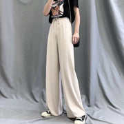 ロングパンツ ワイドパンツ レディース 女性用 ボトムス 無地 長ズボン リブ ウエストゴム 紐 ゆったり 定番 シンプル おしゃれ カジュアル デイリー お出かけ 旅行 ルームウェア 部屋着 女の子 婦人服