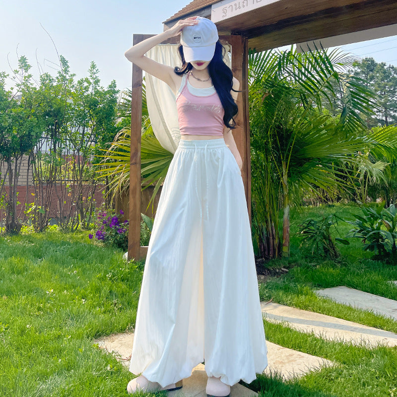バルーンパンツ パラシュートパンツ ワイドパンツ レディース 女性 ゴムウエスト 商品画像3