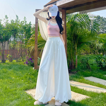 バルーンパンツ パラシュートパンツ ワイドパンツ レディース 女性 ゴムウエスト 商品画像3