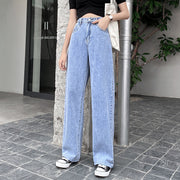 デニムパンツ ジーンズ ジーパン レディース用 ボトムス 大きいサイズあり 長ズボン ストレート ワイド カジュアル おしゃれ 定番 スタンダード 女性用 ベーシック