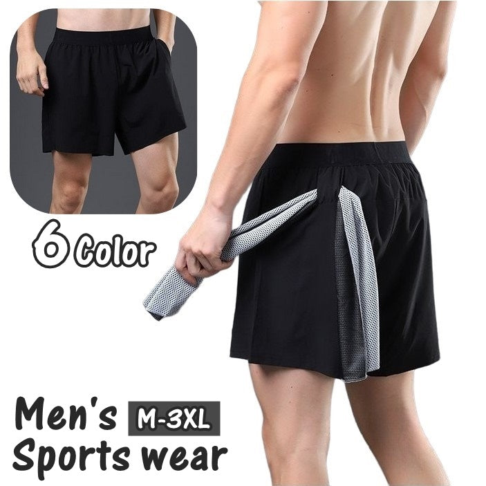 スポーツウェア ハーフパンツ ショートパンツ ループ付き ポケット付き メンズ 男性 紳士 大きいサイズ ボトムス トレーニングウェア 通気性 速乾性 シンプル カジュアル かっこいい おしゃれ トレーニング フィットネス ジム ランニング