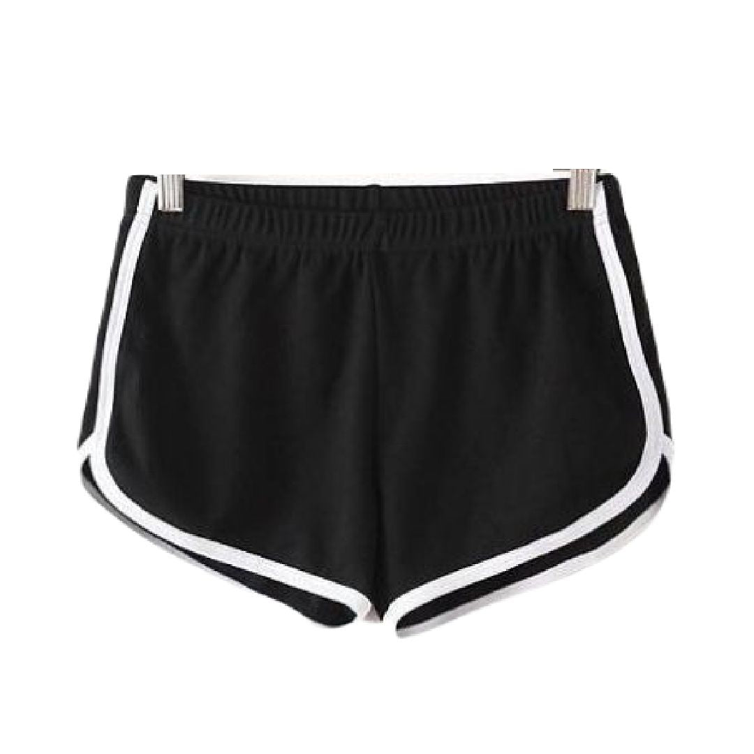 ショートパンツ ホットパンツ レディース ジョギング フィットネス ヨガ ブラック バリエーション画像