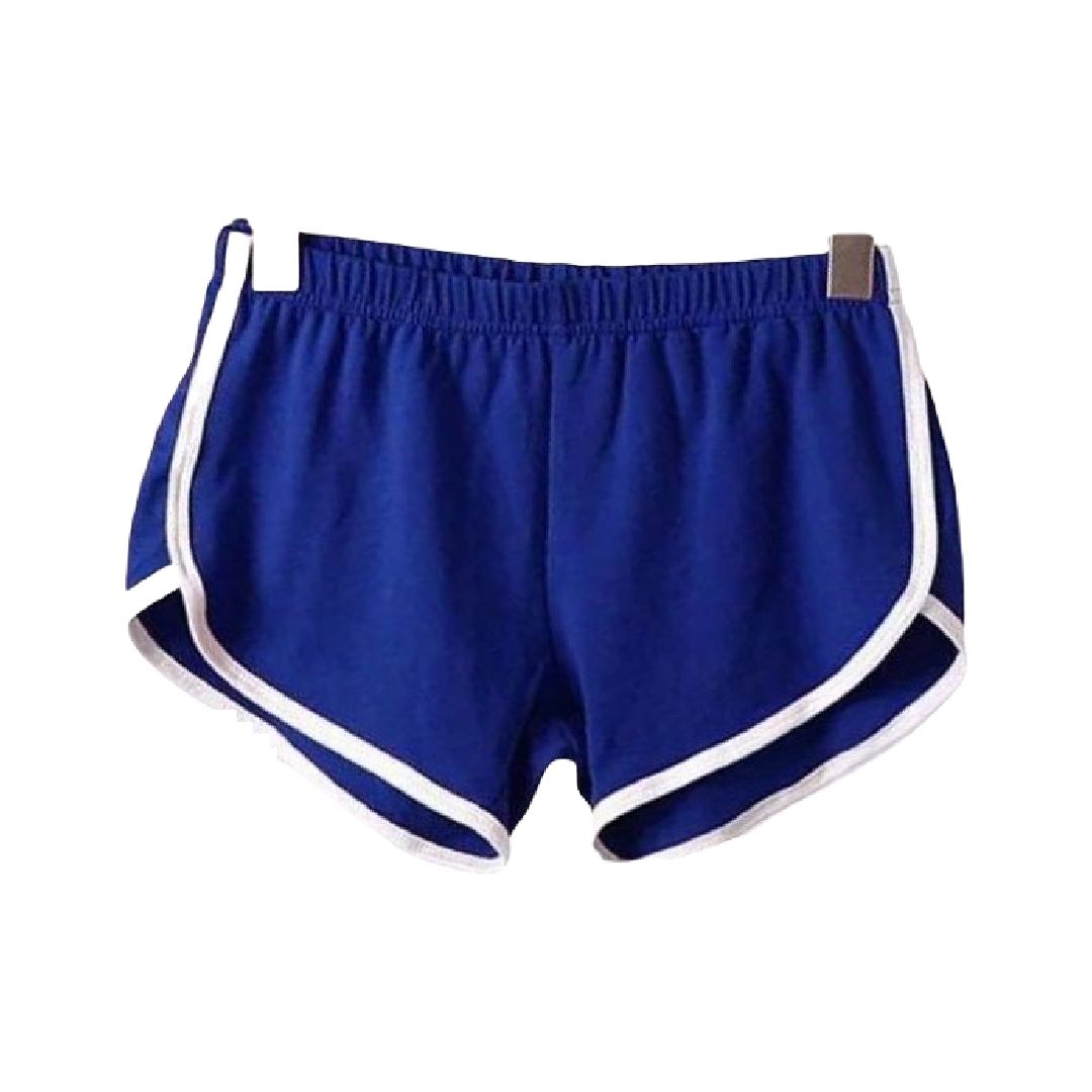 ショートパンツ ホットパンツ レディース ジョギング フィットネス ヨガ ブルー バリエーション画像