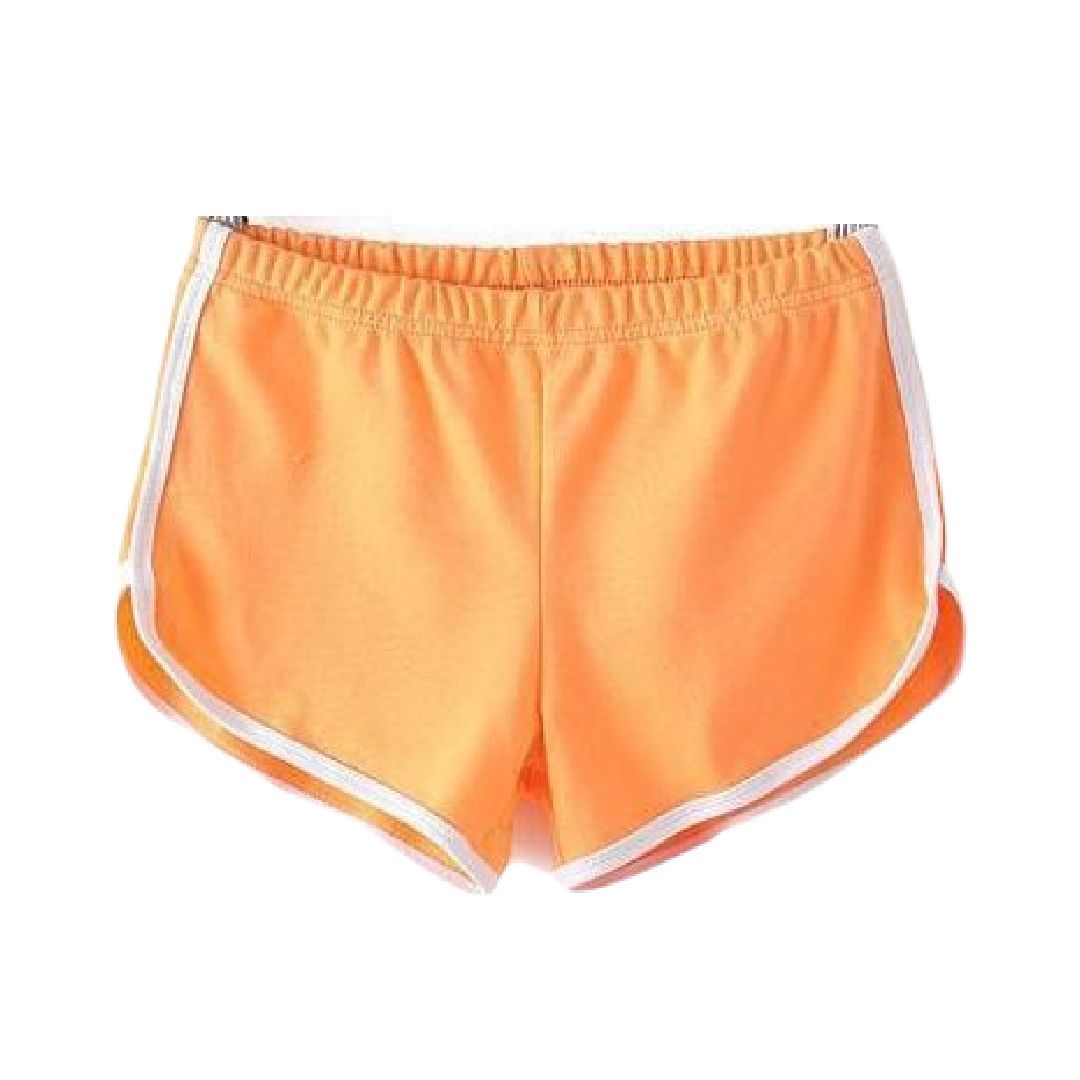 ショートパンツ ホットパンツ レディース ジョギング フィットネス ヨガ オレンジ バリエーション画像
