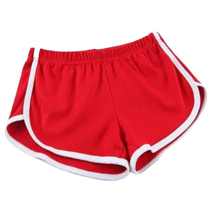 ショートパンツ ホットパンツ レディース ジョギング フィットネス ヨガ レッド バリエーション画像