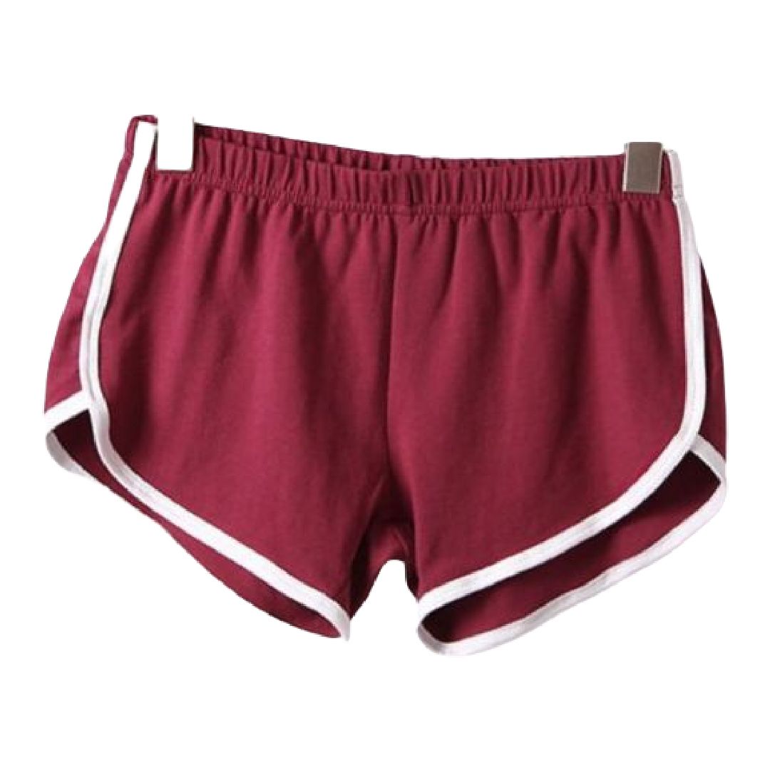 ショートパンツ ホットパンツ レディース ジョギング フィットネス ヨガ ワイン バリエーション画像