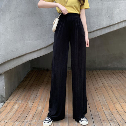 ワイドパンツ セルフカット リラックス ロングパンツ レディース カットオフ 商品画像2