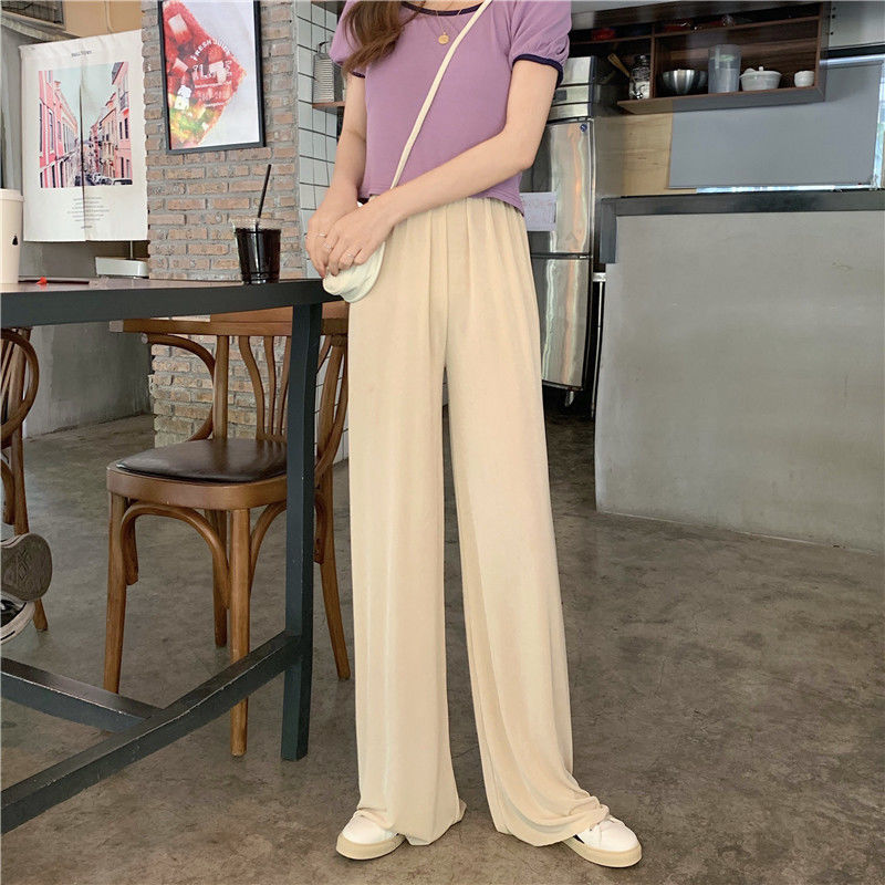 ワイドパンツ セルフカット リラックス ロングパンツ レディース カットオフ 商品画像4
