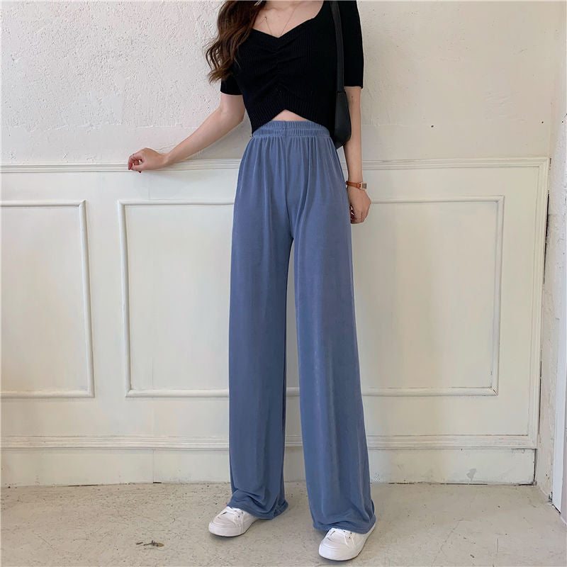 ワイドパンツ セルフカット リラックス ロングパンツ レディース カットオフ 商品画像5