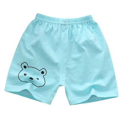 ショートパンツ ハーフパンツ 短パン ショーパン パンツ ボトムス ブルー【クマ】 バリエーション画像