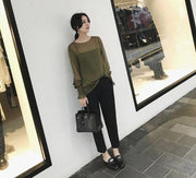 クロップドパンツ テーパードパンツ 9分丈 スラックス 長ズボン レディース ボトムス 大きいサイズ 無地 センタープレス シンプル 無地 おしゃれ カジュアル フォーマル 着回し抜群 脚長 通勤 OL 会社 ブラック グレー 黒 灰 きれいめ 上品