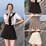 プリーツスカート ミニ丈 レディース ボトムス ミニスカート 制服風 ファスナー ショート丈 無地 ソリッドカラー 女性用 大きいサイズあり 可愛い おしゃれ お出掛け コスプレ コスチューム 女子高生 XS S M L XL 2XL 3XL