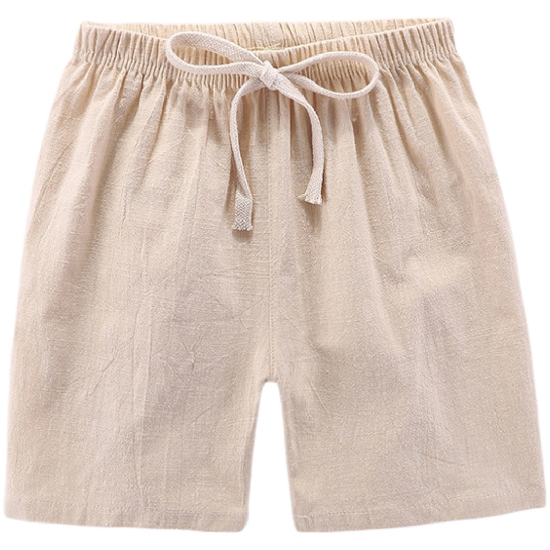 ショートパンツ キッズ ジュニア 子供服 暑さ対策 通年 ベージュ バリエーション画像