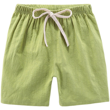 ショートパンツ キッズ ジュニア 子供服 暑さ対策 通年 グリーン バリエーション画像