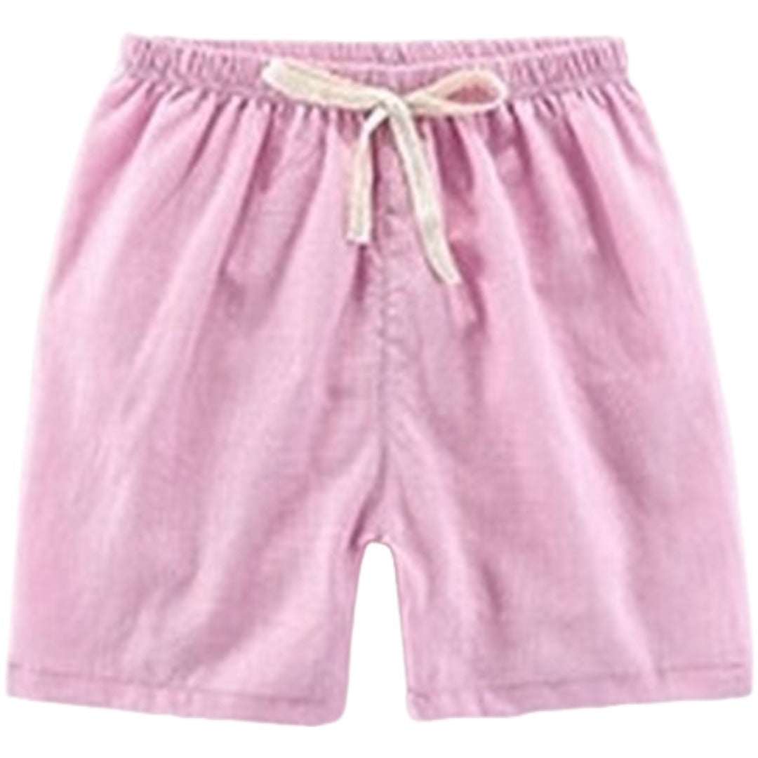 ショートパンツ キッズ ジュニア 子供服 暑さ対策 通年 ライトパープル バリエーション画像