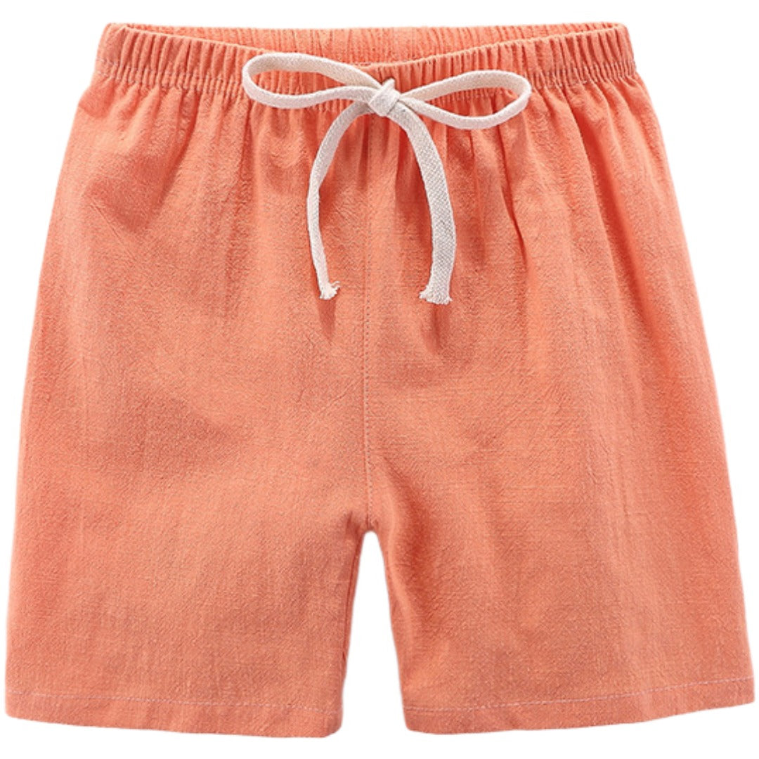 ショートパンツ キッズ ジュニア 子供服 暑さ対策 通年 オレンジ バリエーション画像
