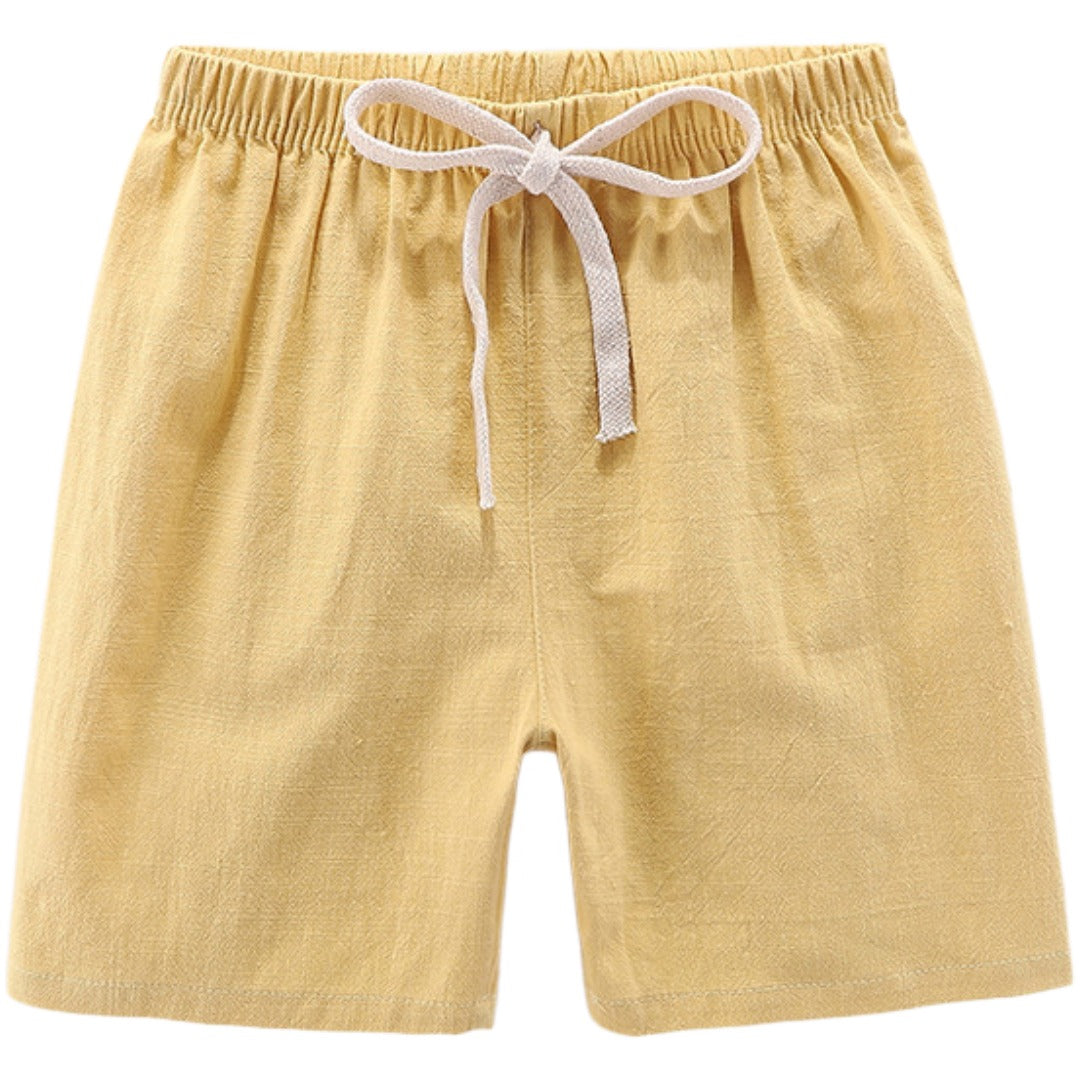 ショートパンツ キッズ ジュニア 子供服 暑さ対策 通年 イエロー バリエーション画像