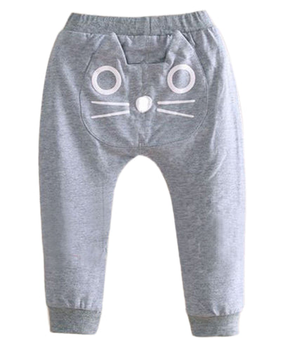 長ズボン ロングパンツ スウェットパンツ モンキーパンツ ウエストゴム 裾リブ グレー バリエーション画像