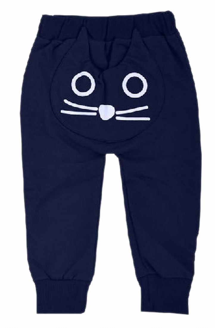 長ズボン ロングパンツ スウェットパンツ モンキーパンツ ウエストゴム 裾リブ ネイビー バリエーション画像