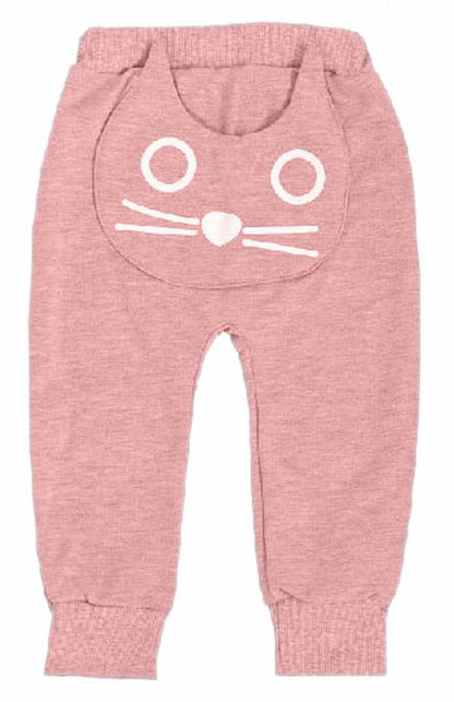 長ズボン ロングパンツ スウェットパンツ モンキーパンツ ウエストゴム 裾リブ ピンク バリエーション画像