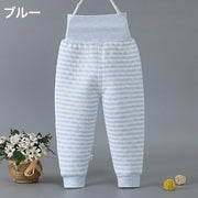 ロングパンツ 長ズボン パジャマズボン ルームウェア 子供 赤ちゃん 乳児 幼児 ベビー キッズ ボトムス 男の子 女の子 暖かい 厚手 腹巻き付き はらまき ハイウエスト 無地 寝冷え防止 洗い替え 子供服 女児 男児