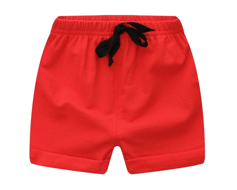 ショートパンツ キッズ ベビー 男の子 女の子 ズボン レッド バリエーション画像
