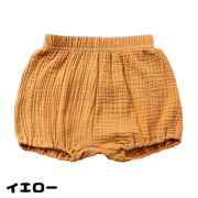 ブルマパンツ オーバーパンツ かぼちゃパンツ ベビー服 キッズ ボトムス 赤ちゃん 女の子 男の子 子供服 ショートパンツ 半ズボン 短パン ウエストゴム 無地 ソリッドカラー バルーンパンツ ベビーウェア こども服