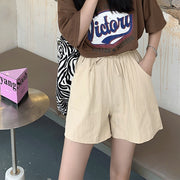 ショートパンツ レディース 女性用 ボトムス ズボン 短パン ハイウエスト 無地 単色 ウエストゴム おしゃれ カジュアル シンプル 部屋着 お出かけ 普段使い 大きいサイズあり 婦人服