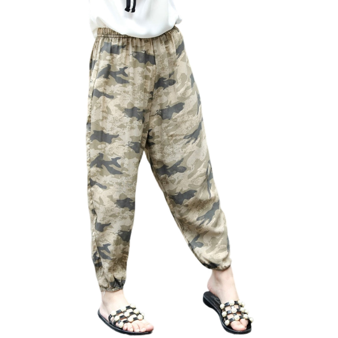ロングパンツ キッズ ジュニア ボトムス ジョガーパンツ 長ズボン 迷彩 バリエーション画像