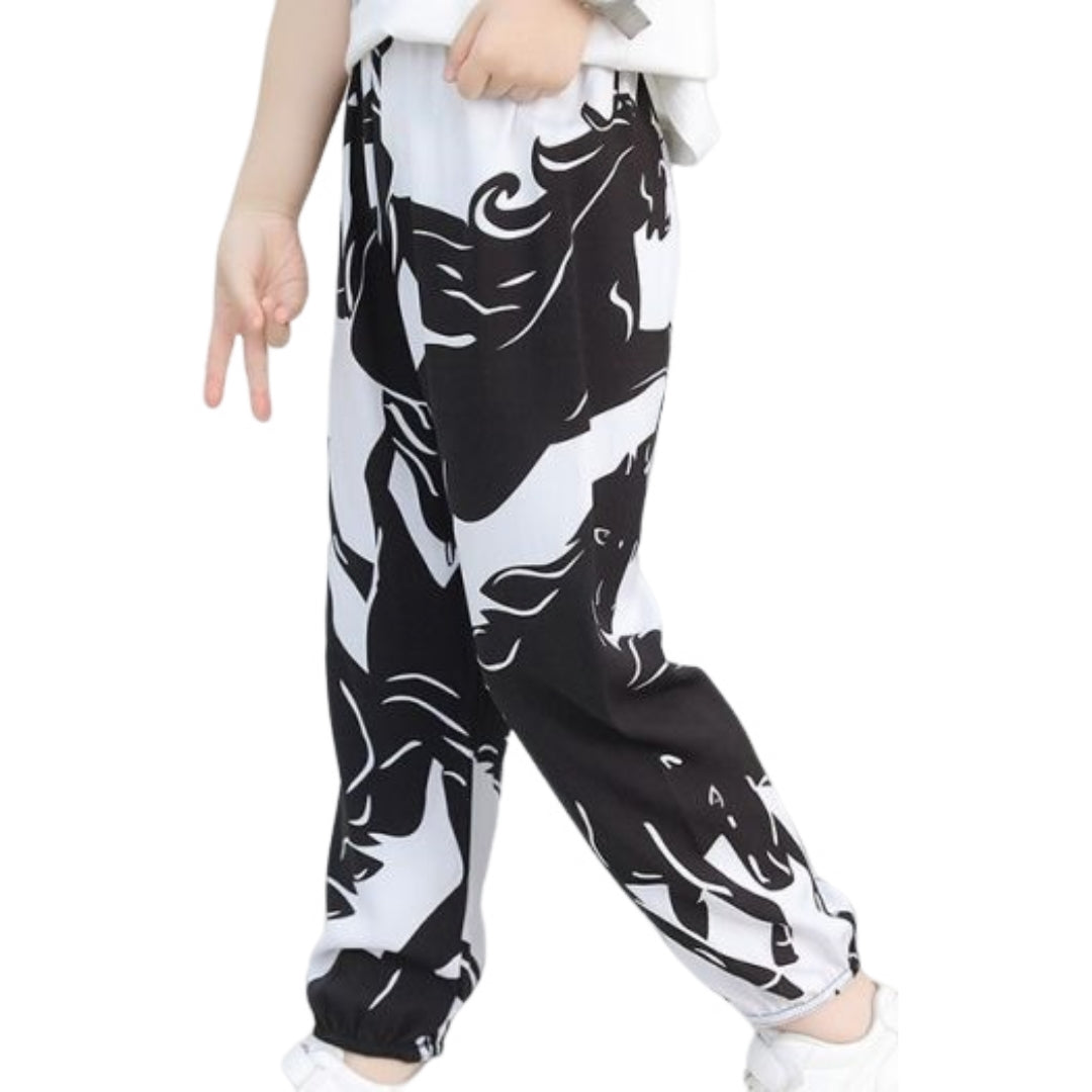 ロングパンツ キッズ ジュニア ボトムス ジョガーパンツ 長ズボン 羽 バリエーション画像