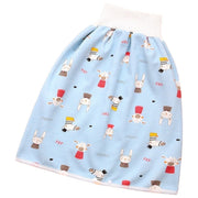 おねしょケット おねしょパンツ おねしょシーツ ベビー 赤ちゃん キッズ 男の子 女の子 育児用品 ベビー用品 スカート型 半ズボン型 Aライン ゴムウエスト 吸水 寝具 イラスト 総柄 動物 ウサギ クマ ピンク ブルー ホワイト かわいい キュート ポップ